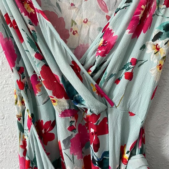 Yumi Kim Floral Island Time Wrap Front Dress Large - Picture 4 of 9